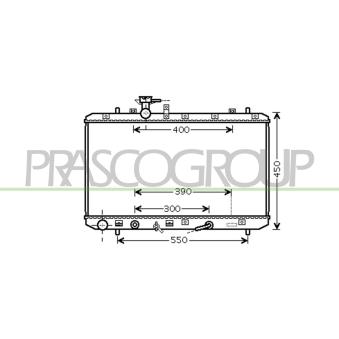 Radiateur, refroidissement du moteur PRASCO SZ360R003