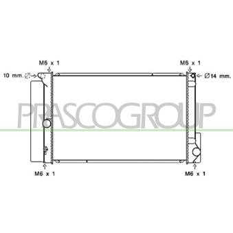 Radiateur, refroidissement du moteur PRASCO OEM 164000T210 Radiateur, refroidissement du moteur PRASCO OEM 164000T210