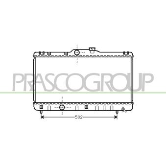 Radiateur, refroidissement du moteur PRASCO OEM 1640016640