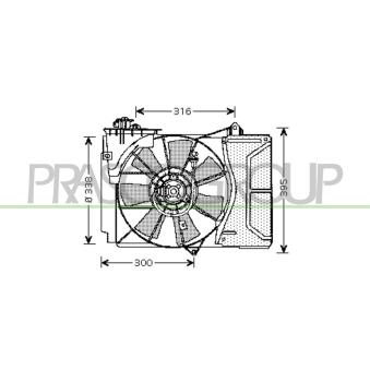 Ventilateur, refroidissement du moteur PRASCO OEM 1636123030