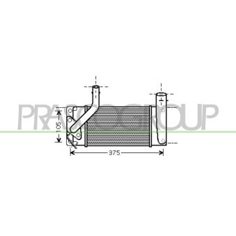 Intercooler, échangeur PRASCO OEM 179000N020