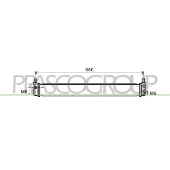 Radiateur, batterie de traction PRASCO TY352R004 Radiateur, batterie de traction PRASCO TY352R004