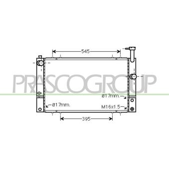 Radiateur, refroidissement du moteur PRASCO OEM 1604121282