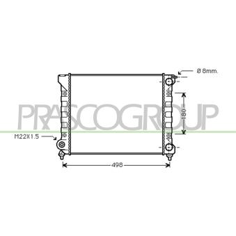 Radiateur, refroidissement du moteur PRASCO OEM 191121253K