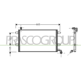 Condenseur, climatisation PRASCO OEM 1H0820413