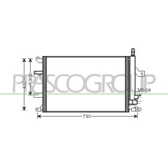 Condenseur, climatisation PRASCO OEM 30648954