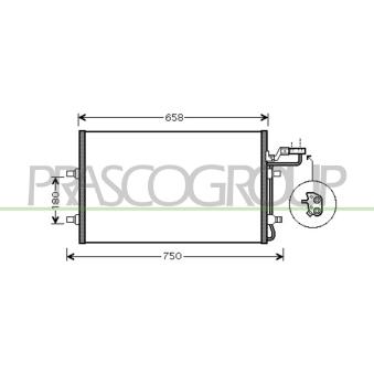 Condenseur, climatisation PRASCO OEM 30755665