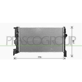 Radiateur, refroidissement du moteur PRASCO VV716R001