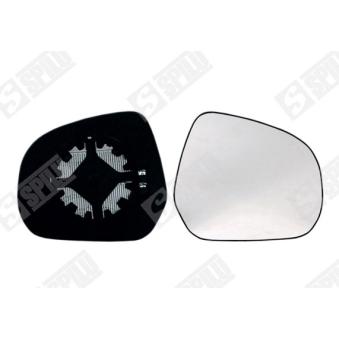 Verre de rétroviseur, rétroviseur extérieur SPILU 14118 pour DACIA LOGAN 1.2 - 94cv
