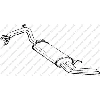 Silencieux arrière BOSAL 163-457