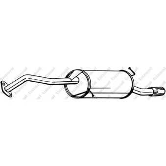 Silencieux arrière BOSAL 171-255