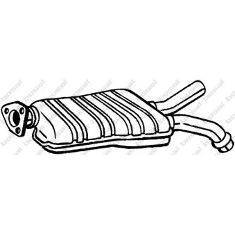 Silencieux central BOSAL OEM 2114902221