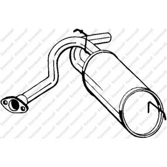 Silencieux arrière BOSAL OEM 44305KC000