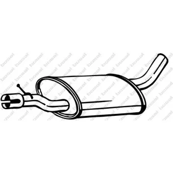 Silencieux central BOSAL 233-613