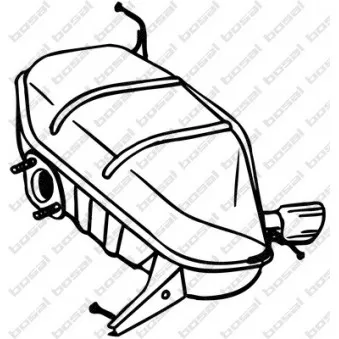 Silencieux arrière BOSAL 247-043