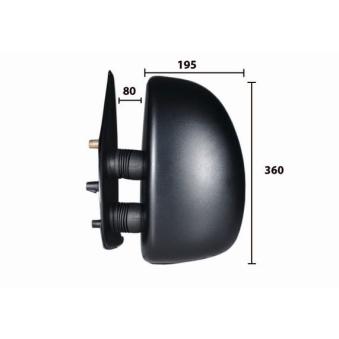 Rétroviseur extérieur SPILU 50507 pour DODGE CHALLENGER 2.0 bivalent - 110cv