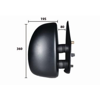 Rétroviseur extérieur SPILU 50508 pour DODGE CHALLENGER 2.0 bivalent - 110cv