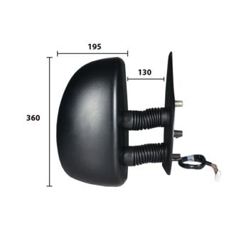 Rétroviseur extérieur SPILU 50510 pour DODGE CHALLENGER 2.0 bivalent - 110cv