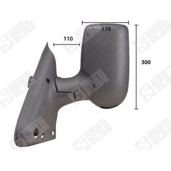 Rétroviseur extérieur SPILU [50985]