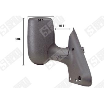 Rétroviseur extérieur SPILU 55980 pour FORD TRANSIT 2.3 16V - 146cv