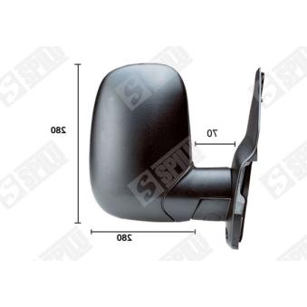 Rétroviseur extérieur SPILU 55986