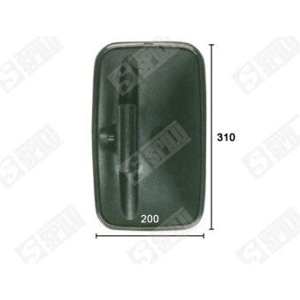 Rétroviseur extérieur, cabine SPILU 61027 pour VOLKSWAGEN PASSAT 75.28 - 75cv Rétroviseur extérieur, cabine SPILU 61027 pour VOLKSWAGEN PASSAT 75.28 - 75cv
