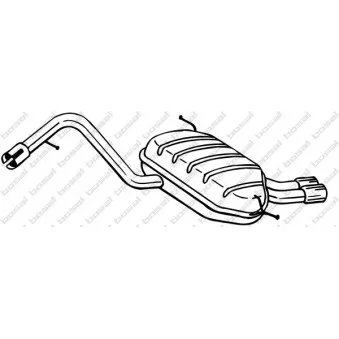 Silencieux arrière BOSAL 279-621