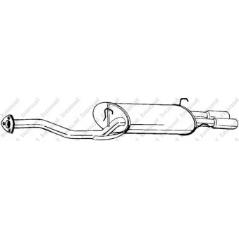 Silencieux arrière BOSAL OEM GEX33536 Silencieux arrière BOSAL OEM GEX33536