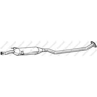 Silencieux central BOSAL OEM 1741022490