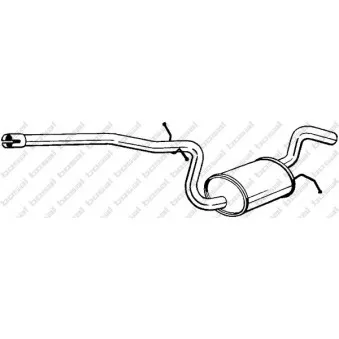 Silencieux central BOSAL 285-609