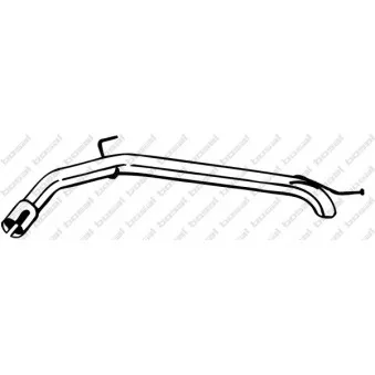 Tuyau d'échappement BOSAL OEM 863011