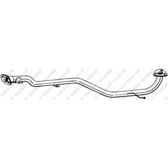 Tuyau d'échappement BOSAL 889-201