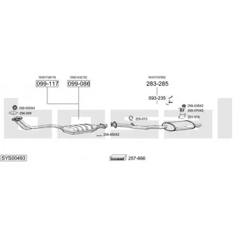 BOSAL SYS00493 - Echappement