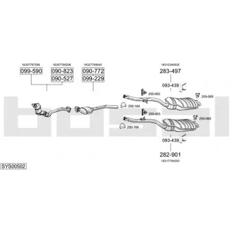 BOSAL SYS00502 - Echappement