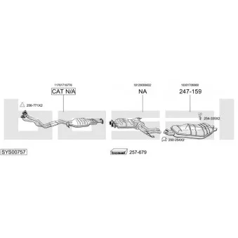 Echappement BOSAL SYS00757