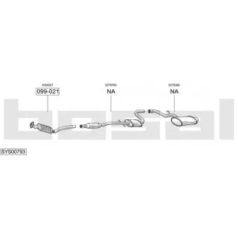 BOSAL SYS00793 - Echappement