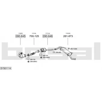 BOSAL SYS01114 - Echappement