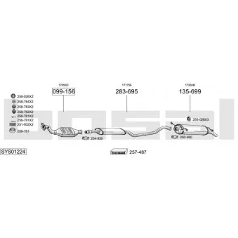 BOSAL SYS01224 - Echappement