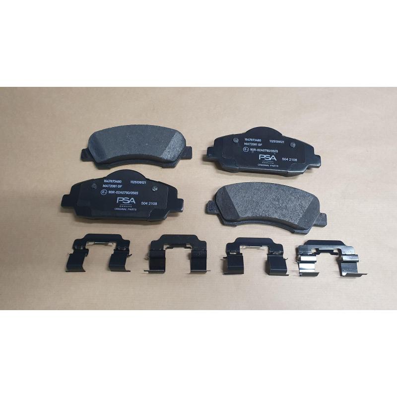 Jeu de 4 plaquettes de frein avant OE 1647873480 - Visuel 1