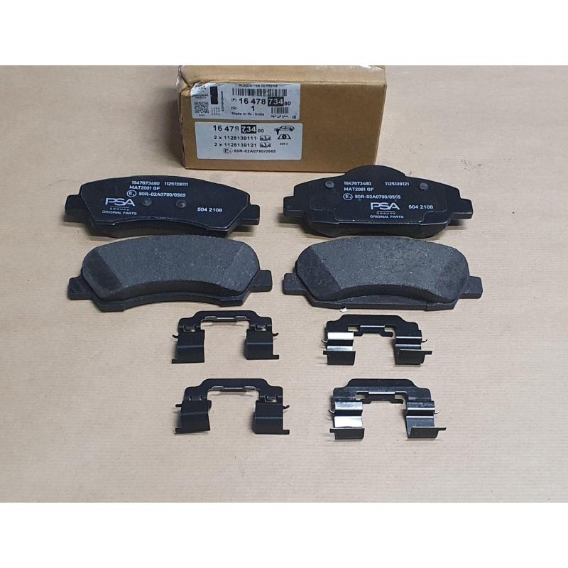 Jeu de 4 plaquettes de frein avant OE 1647873480 - Visuel 2