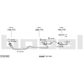 BOSAL SYS01983 - Echappement