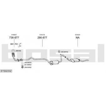 Echappement BOSAL SYS02332