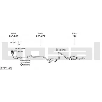 BOSAL SYS02333 - Echappement