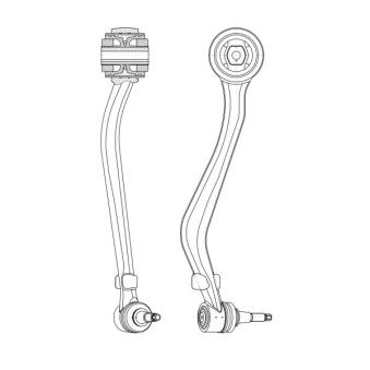 Bras de liaison, suspension de roue avant gauche CTR [CQ1137L]