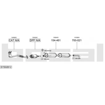 BOSAL SYS02812 - Echappement