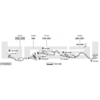 BOSAL SYS02823 - Echappement