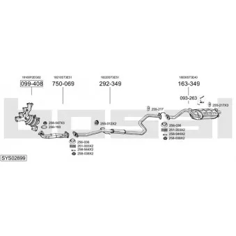 BOSAL SYS02899 - Echappement
