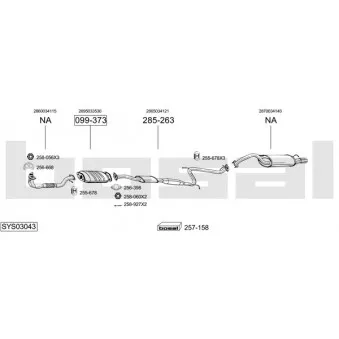 BOSAL SYS03043 - Echappement