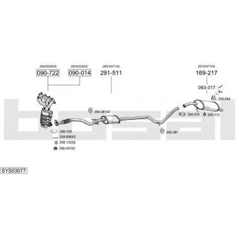 BOSAL SYS03077 - Echappement