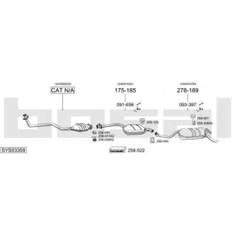 BOSAL SYS03359 - Echappement